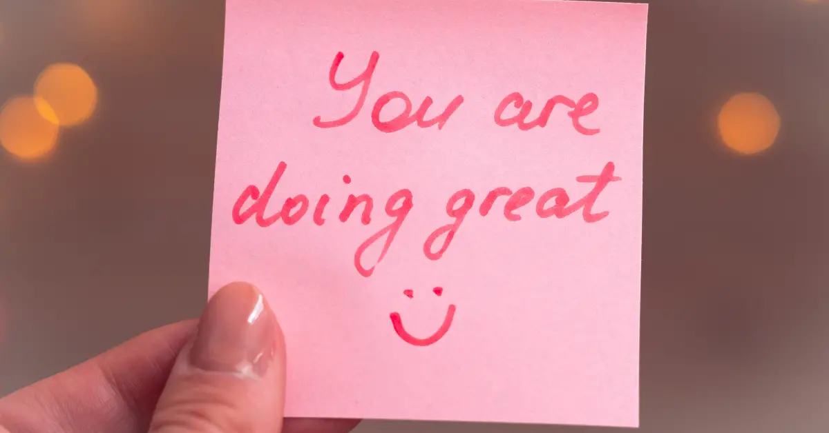 Morning Affirmations For Success: a piece of paper and there is an affirmation